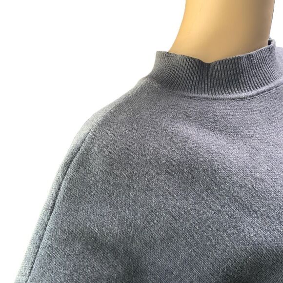 Anthropologie Sunday In Brooklyn Dark Gray 3/4 Sleeve Crew Neck Sweater Small - Picture 4 of 13